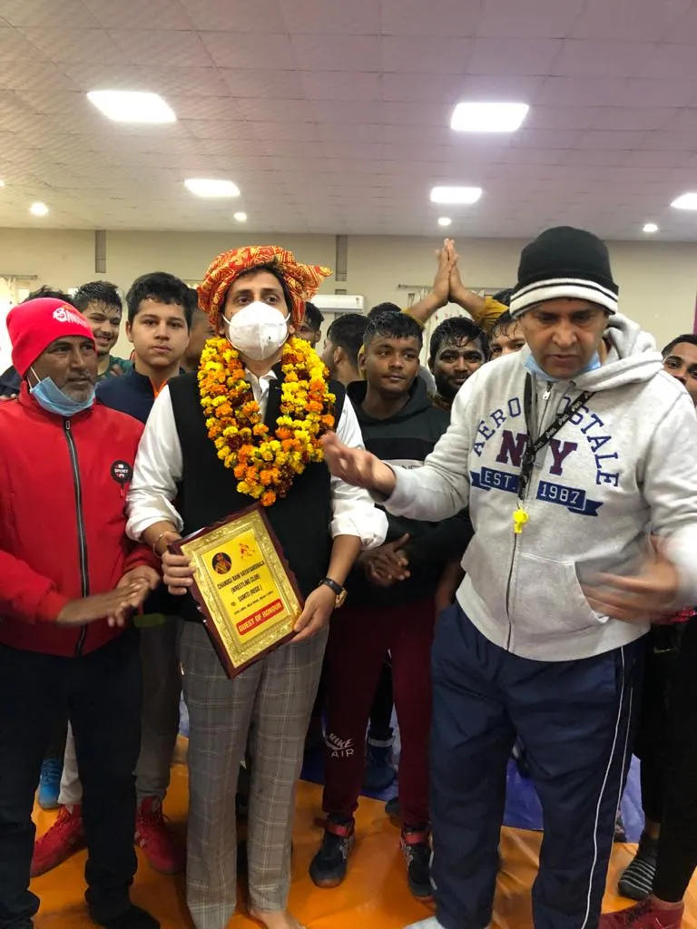 Dr. Daral invited as chief guest at Chandigiram Akhara