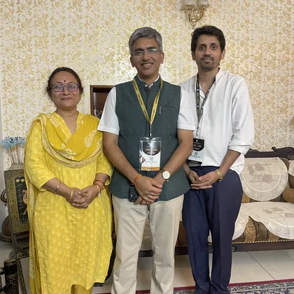 with Dr Abhey Elhence