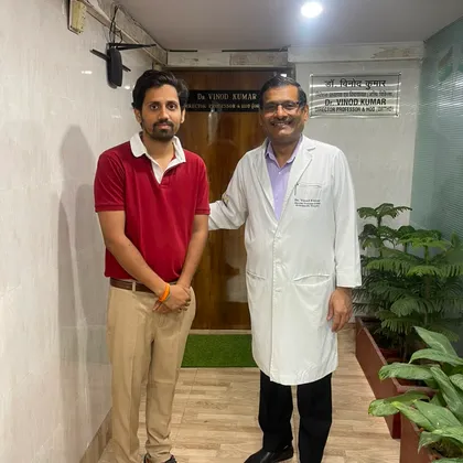with Dr Vinod Kumar (HOD, Maulana Azad Medical College & LNJP Hospital)
