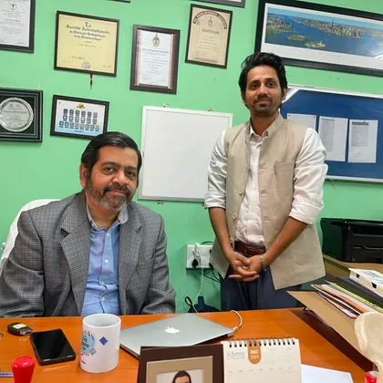 with Dr Lalit Maini (President, Indian Orthopaedic Association)