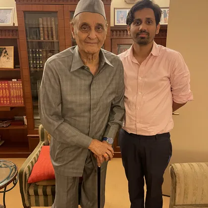 My patient Dr Karan Singh
(Maharaja of J&K)