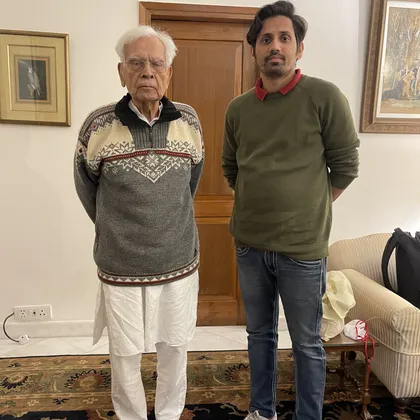 My patient Natwar Singh
(Ex External Affairs Minister of India)